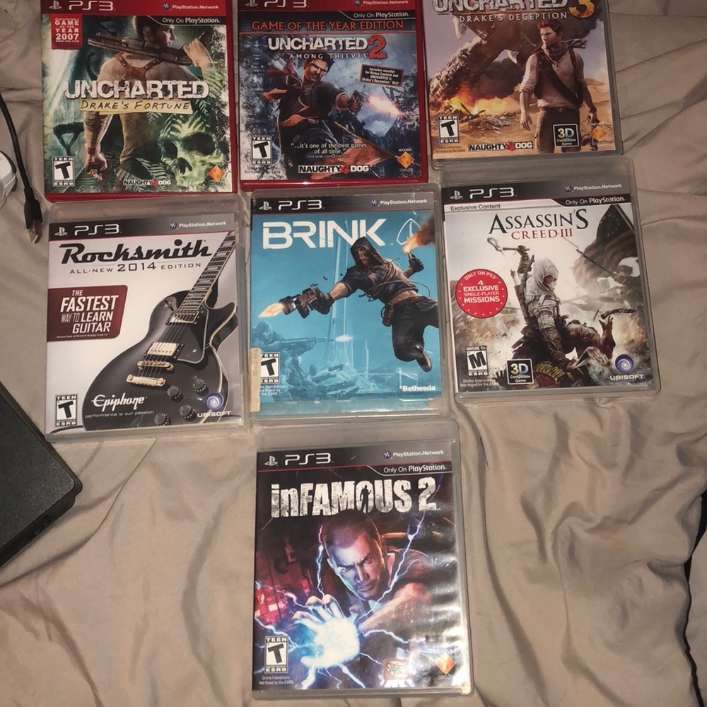 ps3 / controller / cord / games - Picture 4 of 4